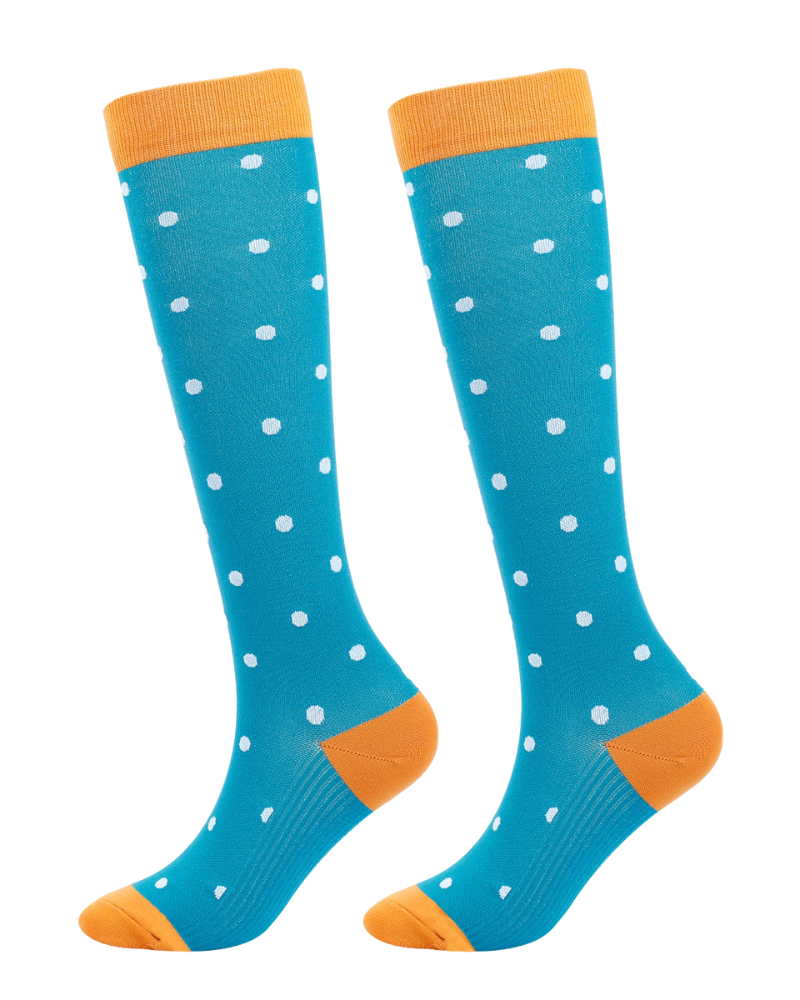 Knee-High Compression Socks - Blue