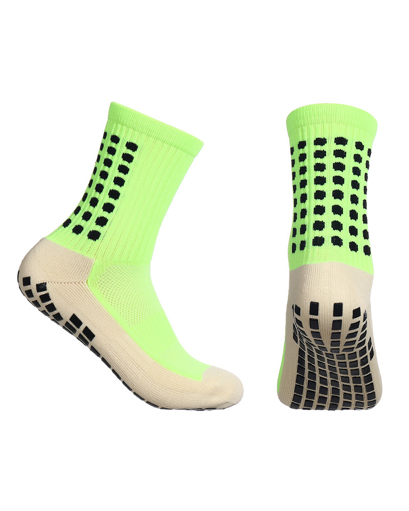 GripPro MidCalf Socks - Fluorescent Green – Konjoun™ GripPro MidCalf Socks - Fluorescent Green – Konjoun™