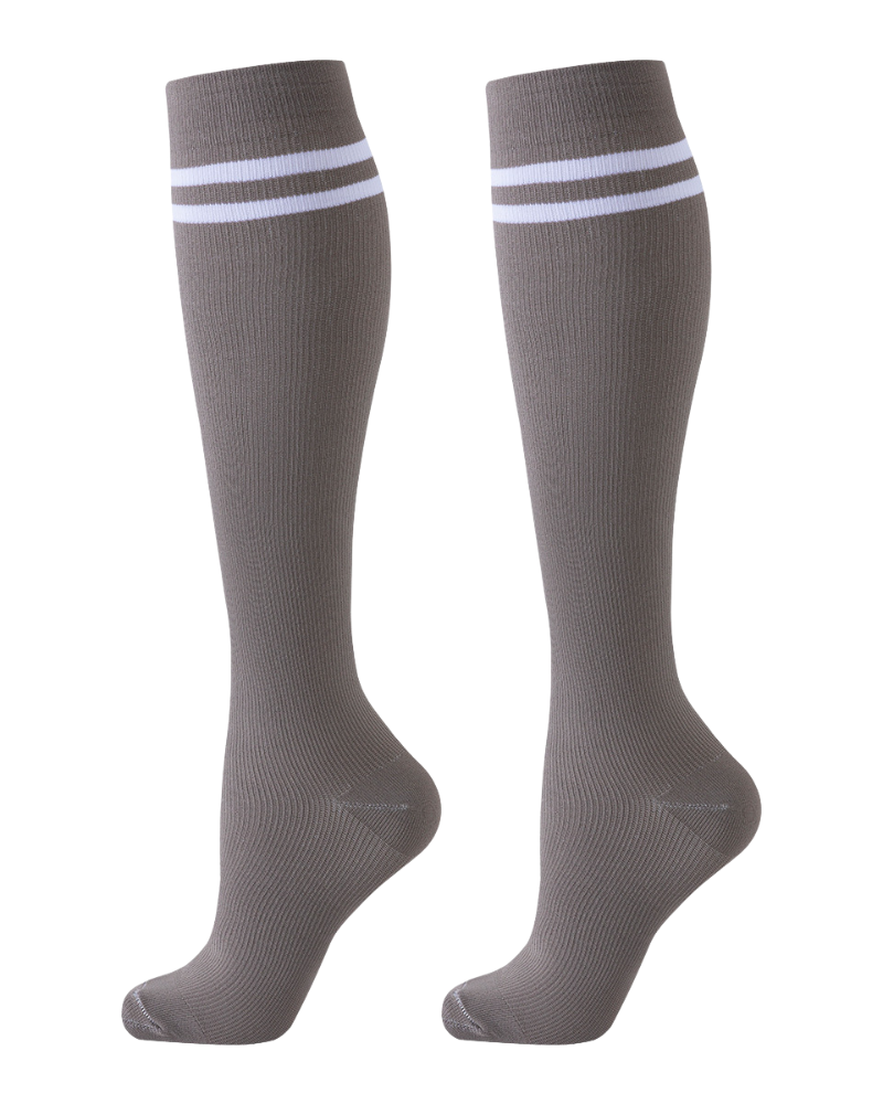 Knee-High Compression Socks - Grey