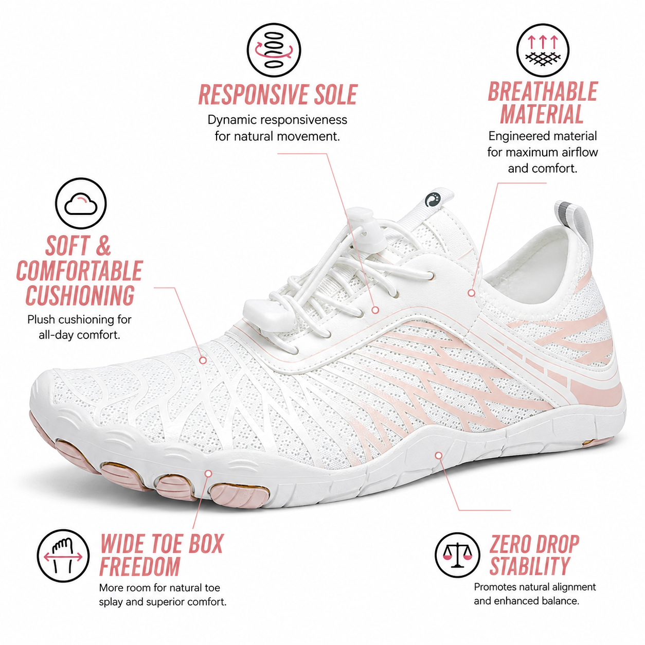 White/Pink